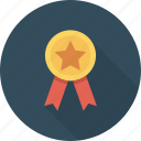 award, badge, ribbon, star
