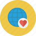 bookmark, favorite, global, heart, international, like, network