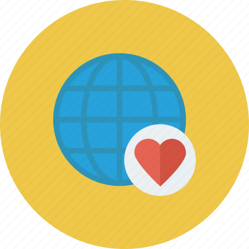 Bookmark, favorite, global, heart, international, like, network icon - Download on Iconfinder