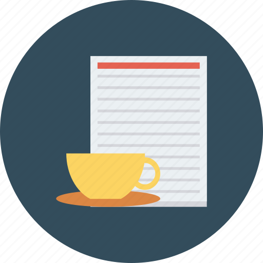 Content, cup, document, fresh, refreshment, tea icon - Download on Iconfinder