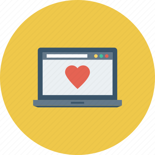 Favorite, heart, laptop, online, web icon - Download on Iconfinder