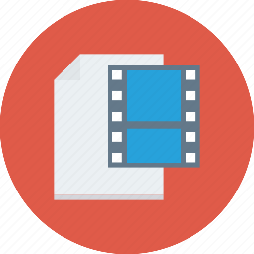 Document, film, movie, reel, video icon - Download on Iconfinder