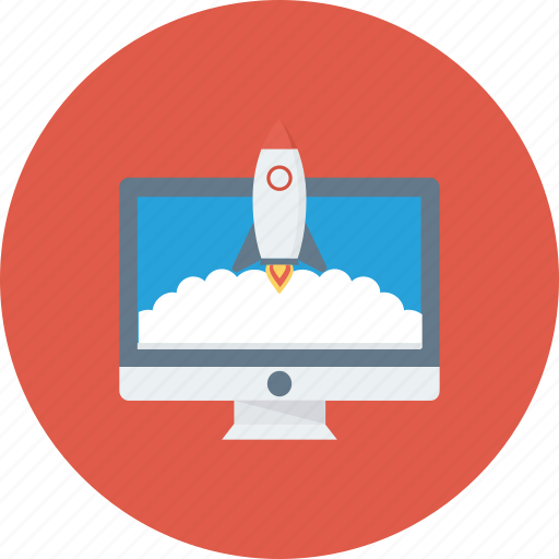 Launch, missile, monitor, rocket, startup icon - Download on Iconfinder