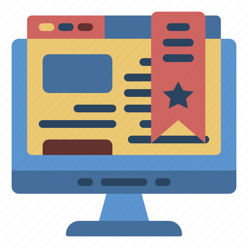 Seomarketing, bookmark, favorite, star, website, book, web icon - Download on Iconfinder