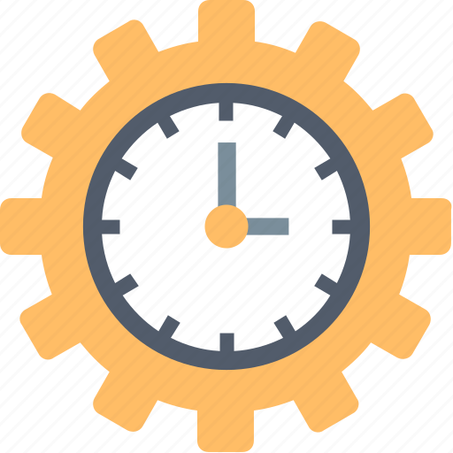 Mangement, time, clock, event, gear, plan, project icon - Download on Iconfinder