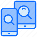 mobile, search, magnifier, phone