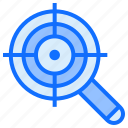 search, goal, magnifier, target