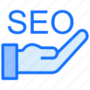 seo, optimization, hand, search engine