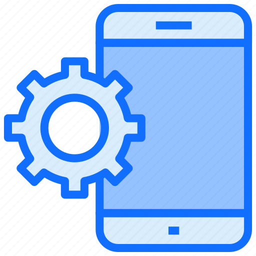 Mobile, gear, cogwheel, phone icon - Download on Iconfinder