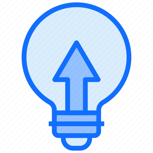 Blub, idea, upload, light, arrow icon - Download on Iconfinder