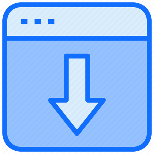 Ite, arrow, down, browser icon - Download on Iconfinder