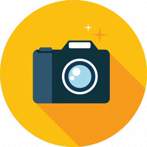 Camera, gallery, image, long shadow, photo, photography icon - Download on Iconfinder