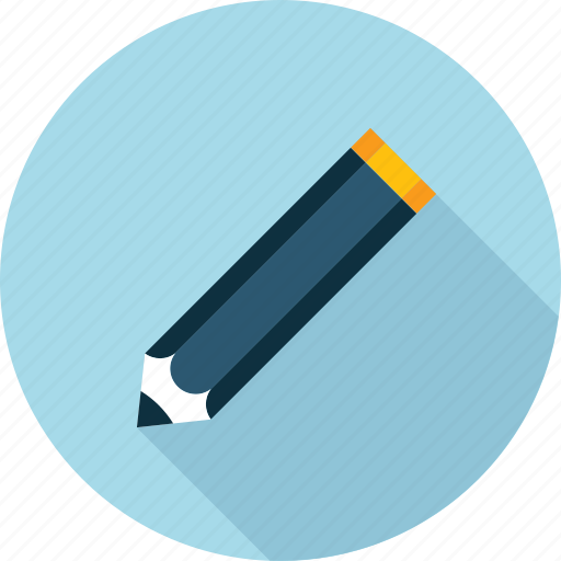 Copywriting, editor, education, long shadow, text, writing icon - Download on Iconfinder