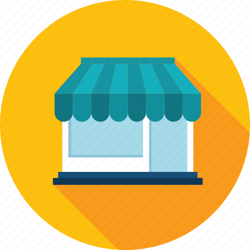 Commerce, long shadow, online, shopping, store icon - Download on Iconfinder