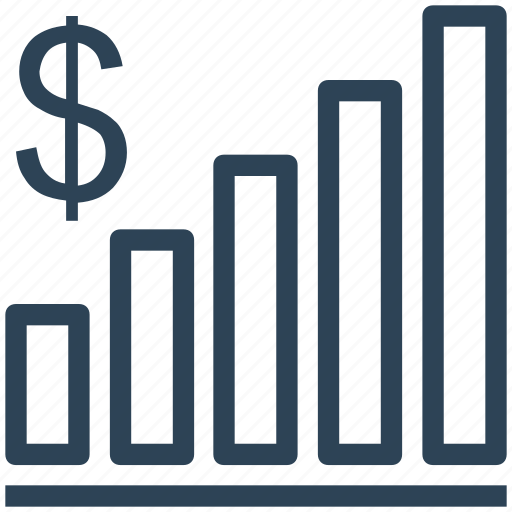 Dollar, graph, growth, income, seo icon - Download on Iconfinder