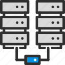 archive, base, connection, data, database, lan, server
