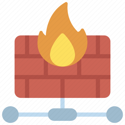 Network, firewall, flames, bricks icon - Download on Iconfinder