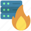 server, fire, flames 