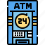 atm, automatic, untract, contactless, tecnology 