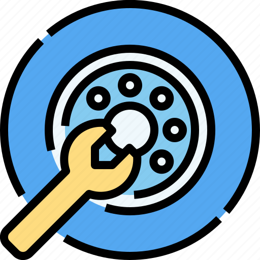 Trye, replacement, wheel, hours, service icon - Download on Iconfinder