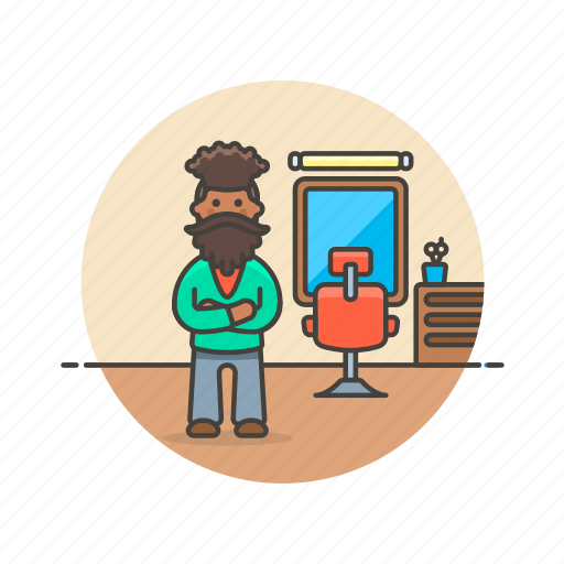 Barber, dresser, hair, man, salon, service, style icon - Download on Iconfinder