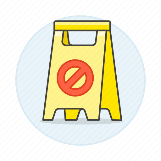 A, block, caution, cleaning, floor, frame, services icon - Download on Iconfinder