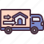 truck, transport, mover, home, house, moving, service 