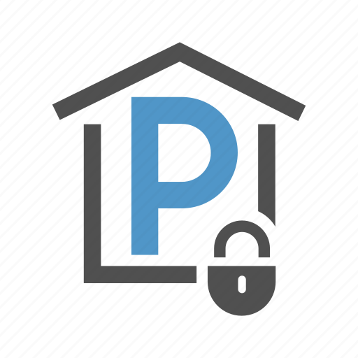 Car, parking, protected parking, secure parking, transport icon - Download on Iconfinder