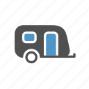 camper, caravan, living van, trailer, transport, vehicle