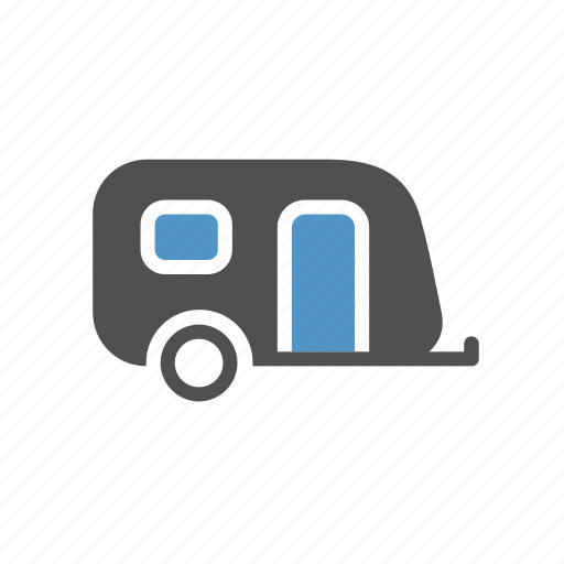 Camper, caravan, living van, trailer, transport, vehicle icon - Download on Iconfinder