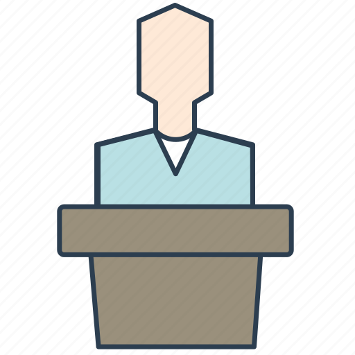 Lecture, lecturer, speech, talk icon - Download on Iconfinder