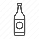 number, beer, bottle, alcohol, craft, isolated, background, glass