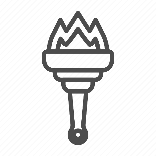 Torch, fire, flame, element, isolated, sign, flaming icon - Download on Iconfinder