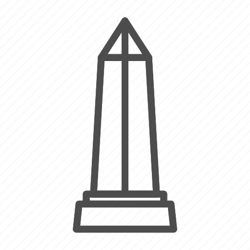 Obelisk, historic, tourism, architecture, egypt, travel, isolated icon - Download on Iconfinder