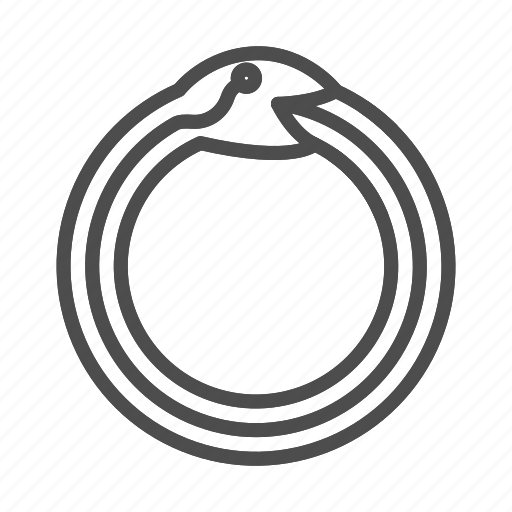 Ouroboros, serpent, snake, eating, mythology, circle, infinity icon - Download on Iconfinder