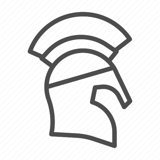 Helmet, greek, warrior, spartan, roman, ancient, soldier icon - Download on Iconfinder