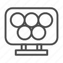 olympic, circle, ring, sport, sign, background, isolated