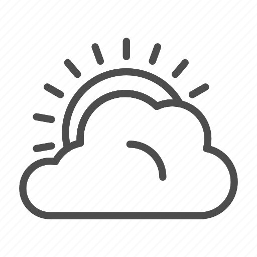 Sun, sky, cloud, weather, sunny, mainly, sunshine icon - Download on Iconfinder