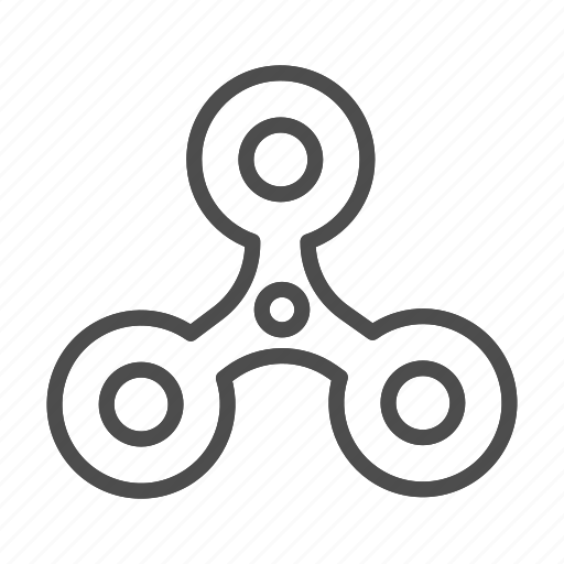 Fidget, spinner, toy, hobby, stress, circle, mechanical icon - Download on Iconfinder