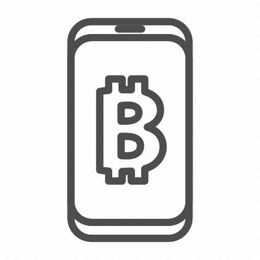 Bitcoin, money, finance, currency, phone, mobile, smartphone icon - Download on Iconfinder