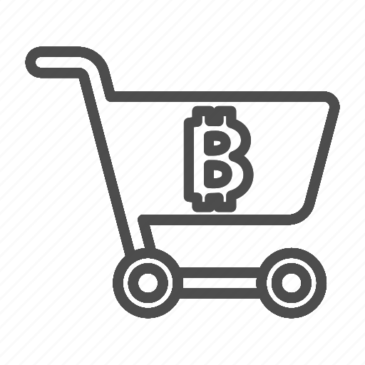 Bitcoin, money, finance, payment, shopping, cart, supermarket icon - Download on Iconfinder