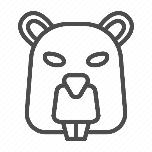 Beaver, animal, nature, wild, rodent, mammal, isolated icon - Download on Iconfinder