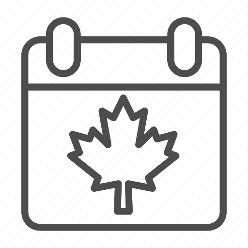 Leaf, canada, calendar, celebration, national, flag, canadian icon - Download on Iconfinder
