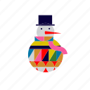 new, year, snow man, christmas, holiday, decoration, winter