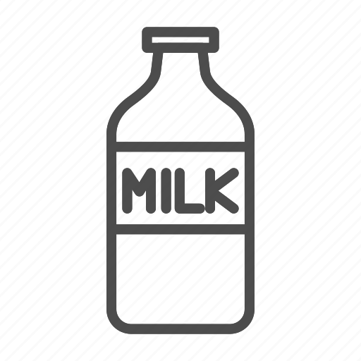 Milk, bottle, drink, cap, glass, food, fresh icon - Download on Iconfinder