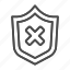 shield, cross, mark, x, guard, protect, cyber, security 