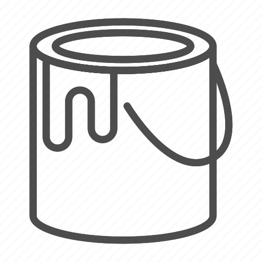 Paint, bucket, can, liquid, painter, tool icon - Download on Iconfinder