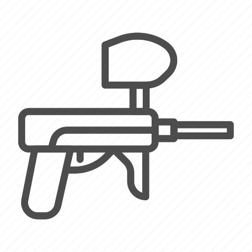 Paintball, gun, marker, weapon, sport, isolated, game icon - Download on Iconfinder