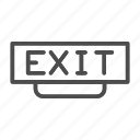exit, fire, emergency, safety, danger, escape, warning, background