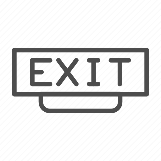 Exit, fire, emergency, safety, danger, escape, warning icon - Download on Iconfinder